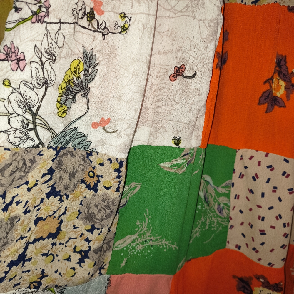 Colorful Patchwork Maxi Skirt - Picture 2 of 6